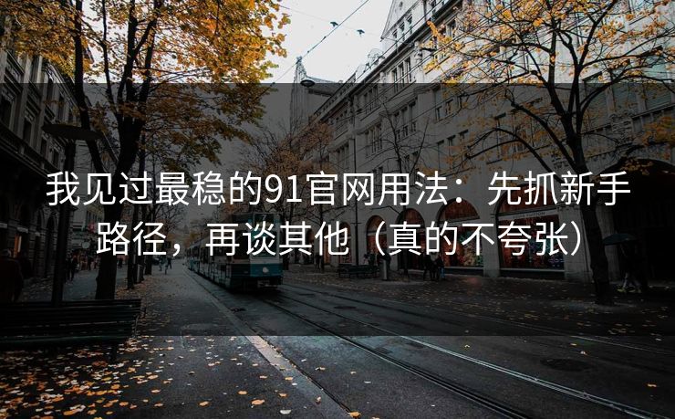 我见过最稳的91官网用法:先抓新手路径,再谈其他(真的不夸张) 我见过最稳的91官网用法:先抓新手路径,再谈其他(真的不夸张)